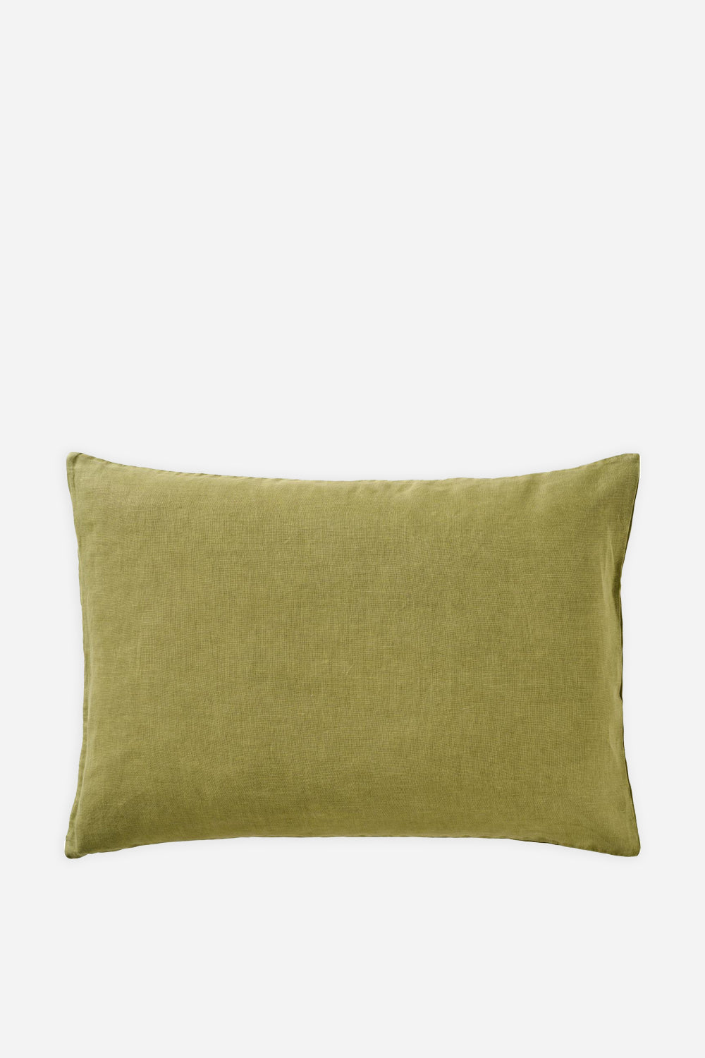 Oblong Linen Cushion / Herbal Green