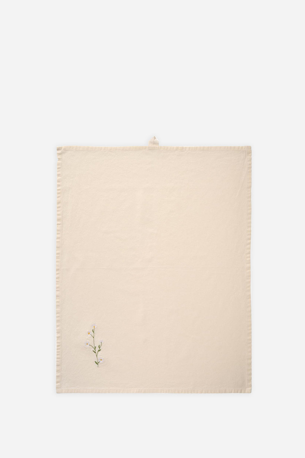 Tea Towel / Butter Cream White Daisies