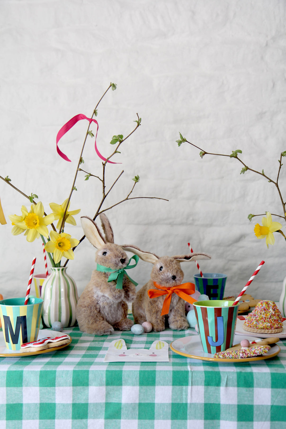 Gingham Tablecloth / Green 140 X 180cm