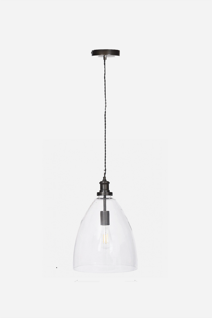 Hoxton Bullet Pendant Light / Antique Bronze