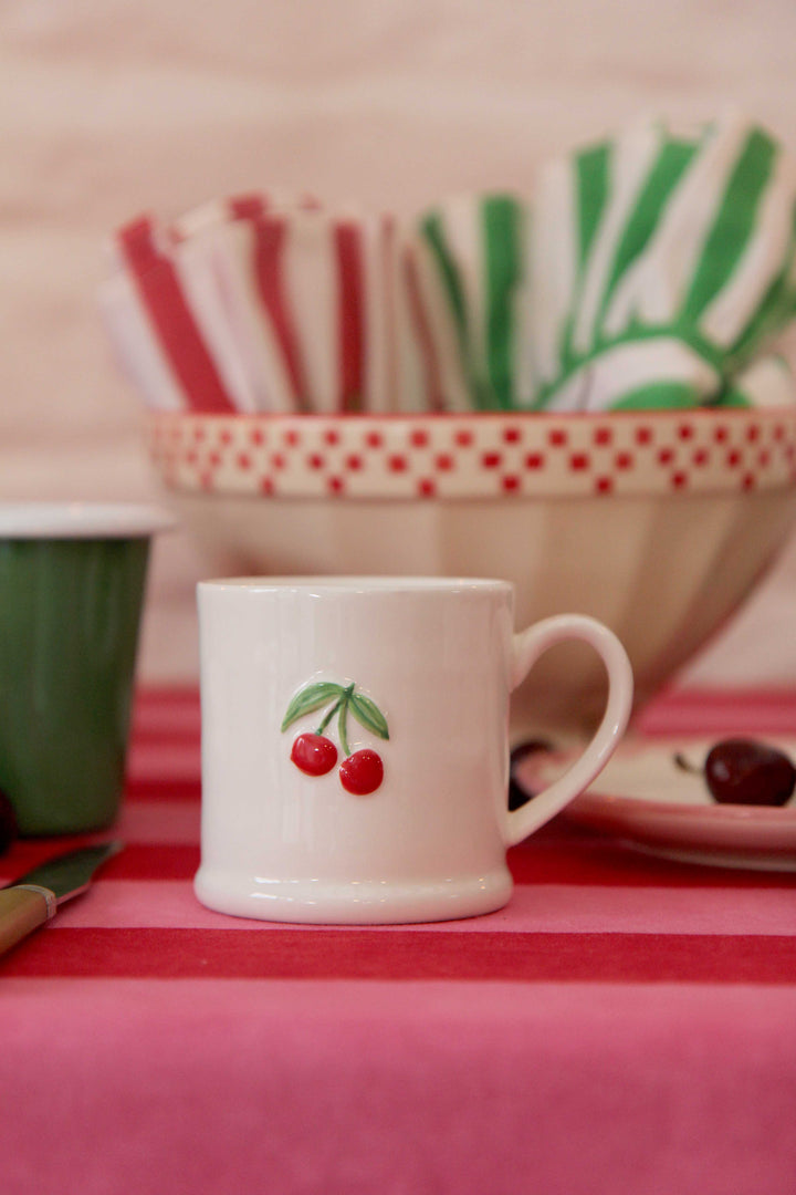 Cherries Stoneware Mini Mug