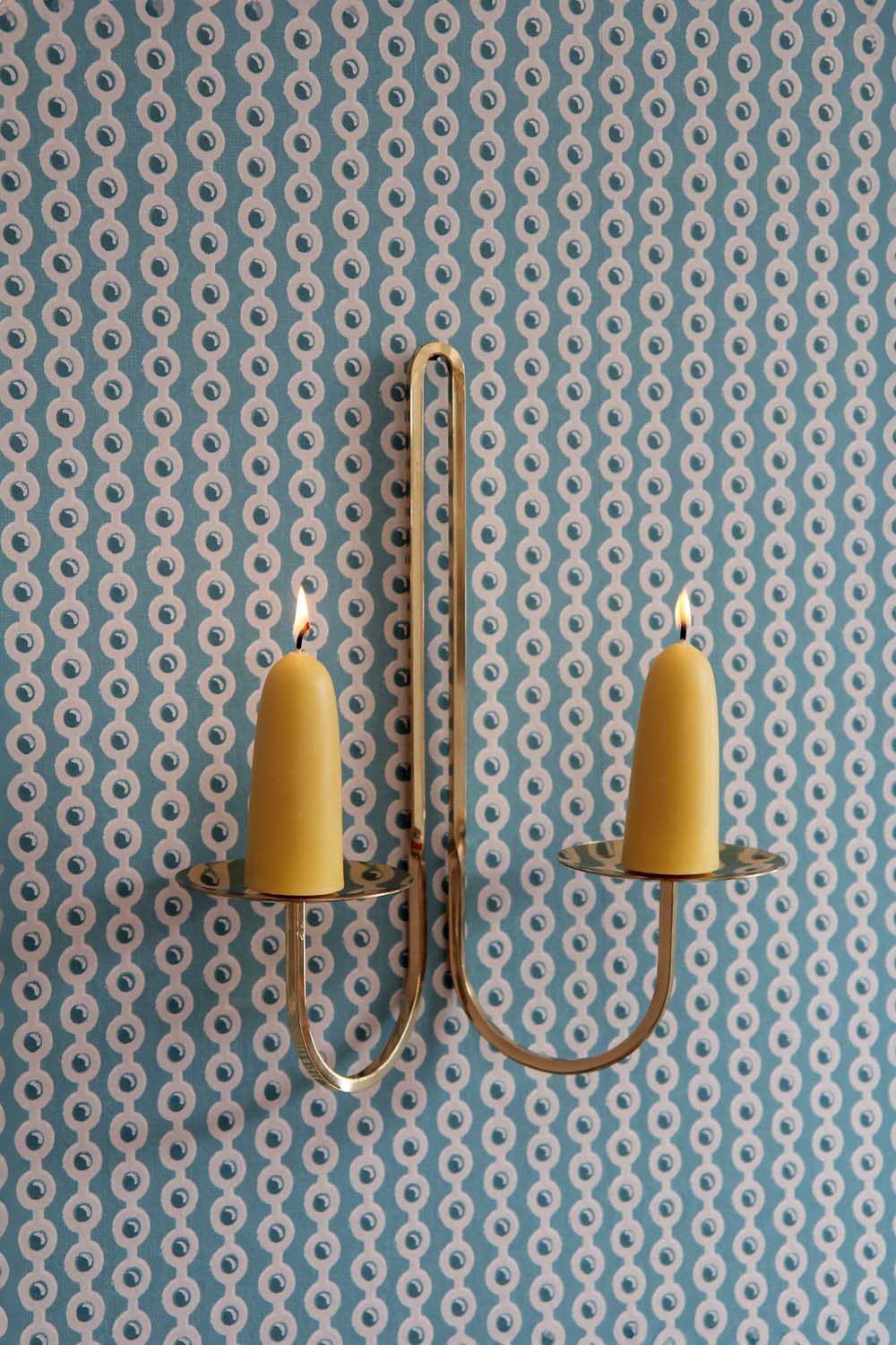 Pair of Stumpy Beeswax Candles - Domestic Science Home