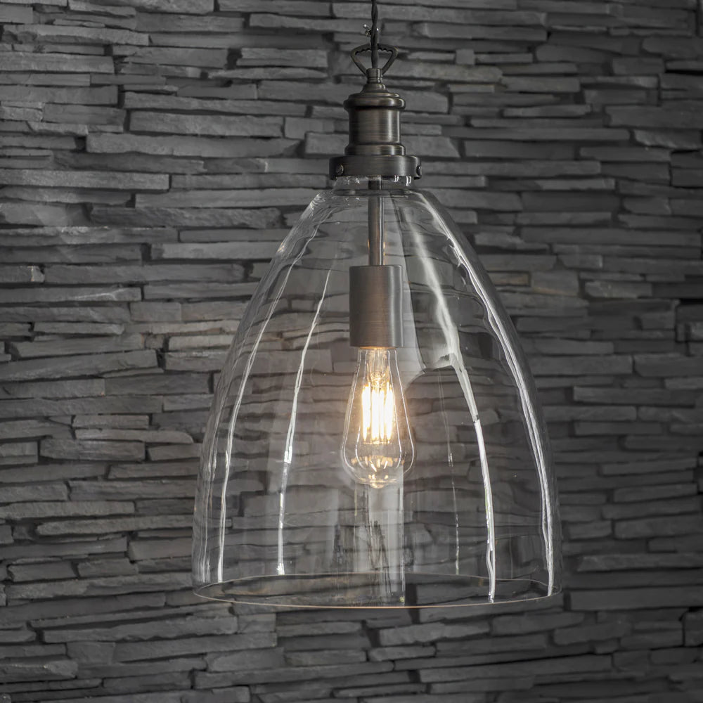 Hoxton Bullet Pendant Light / Antique Bronze