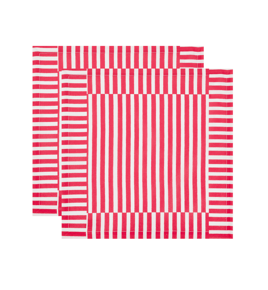 Mulled Wine Stripe Napkins / Set of 2