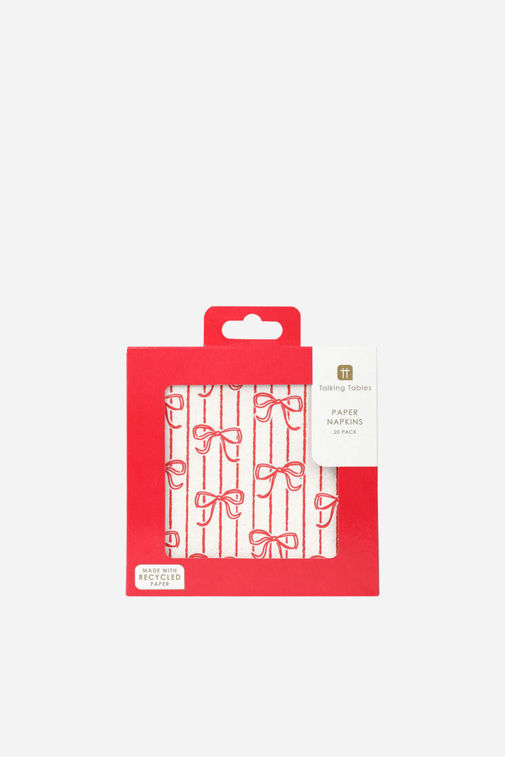 Candy / Paper Napkin Bows / 25cm 21pk