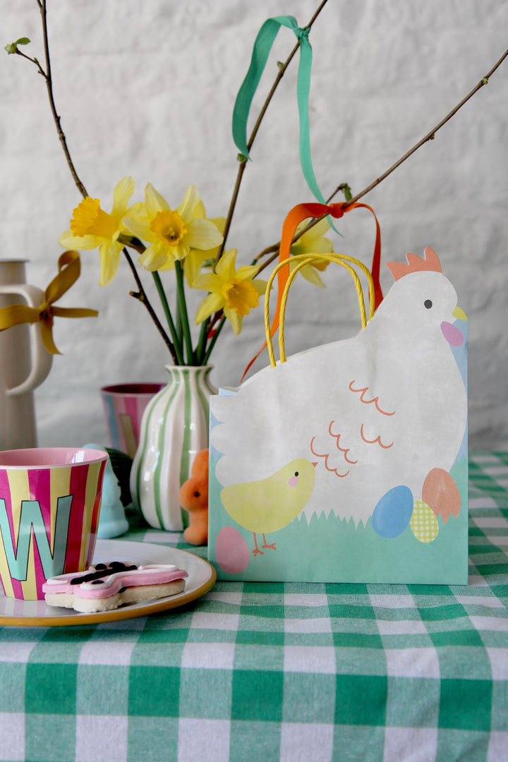 Spring Paper Bag Hen 6pk