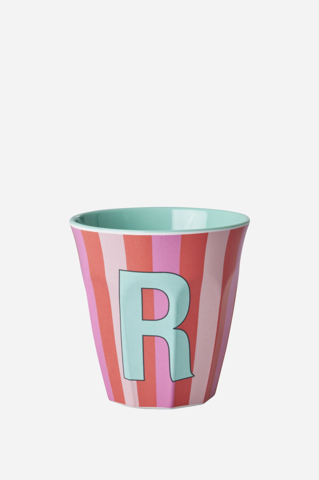 Striped Melamine Cup / Letter R