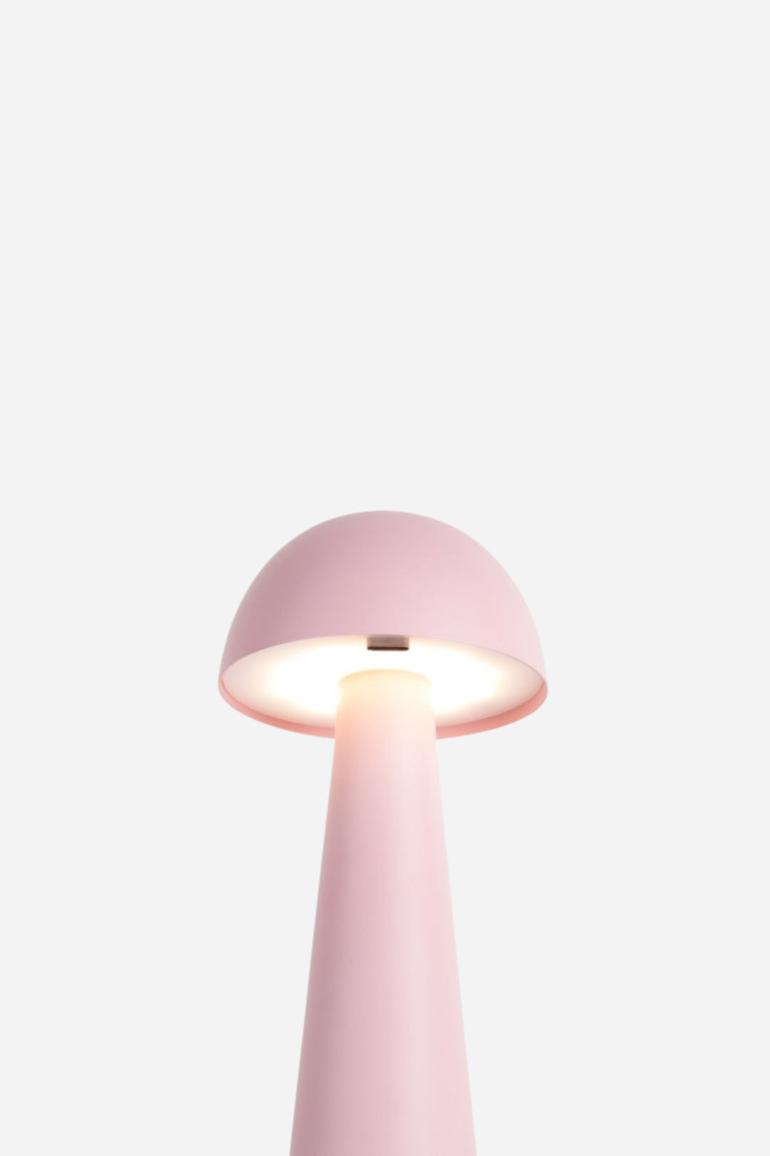 Pink lamp on a white background