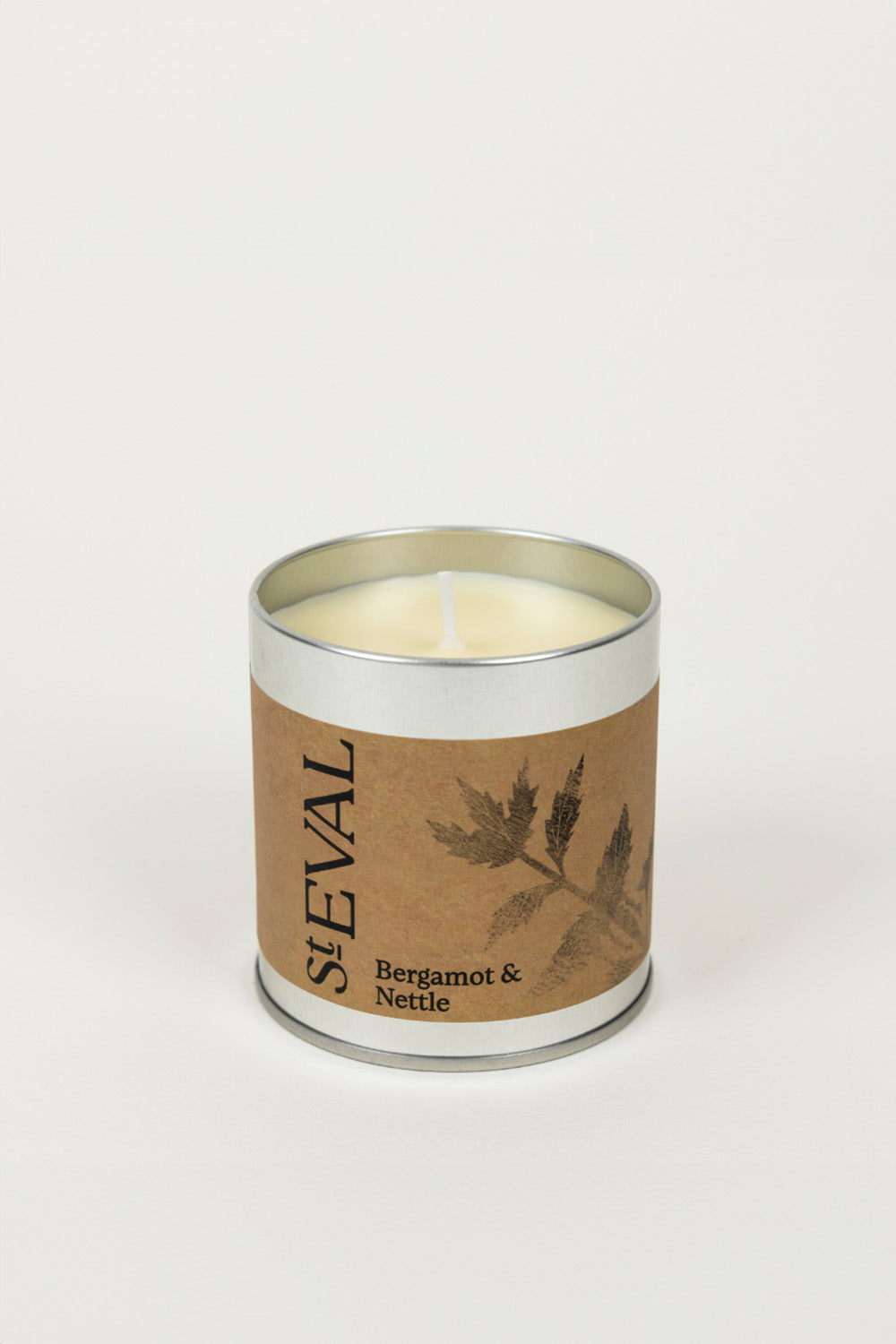 st eval tin candle bergamot and nettle