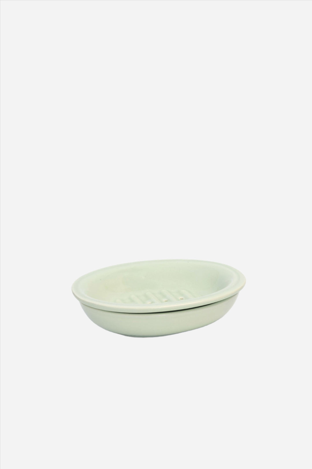 Ceramic Soap Dish / Light Green