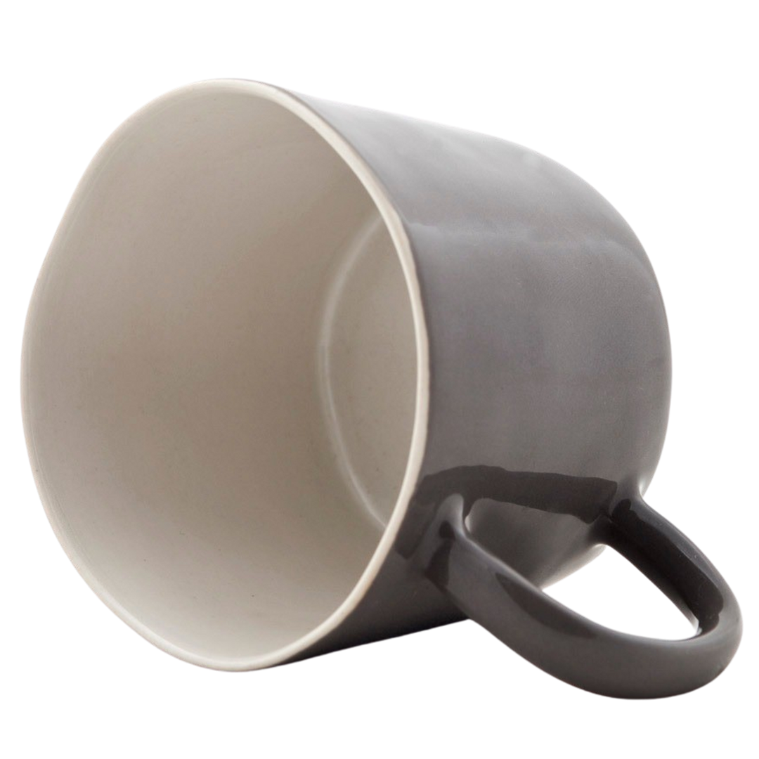 Quail Ceramic Coffee Cup / Charcoal