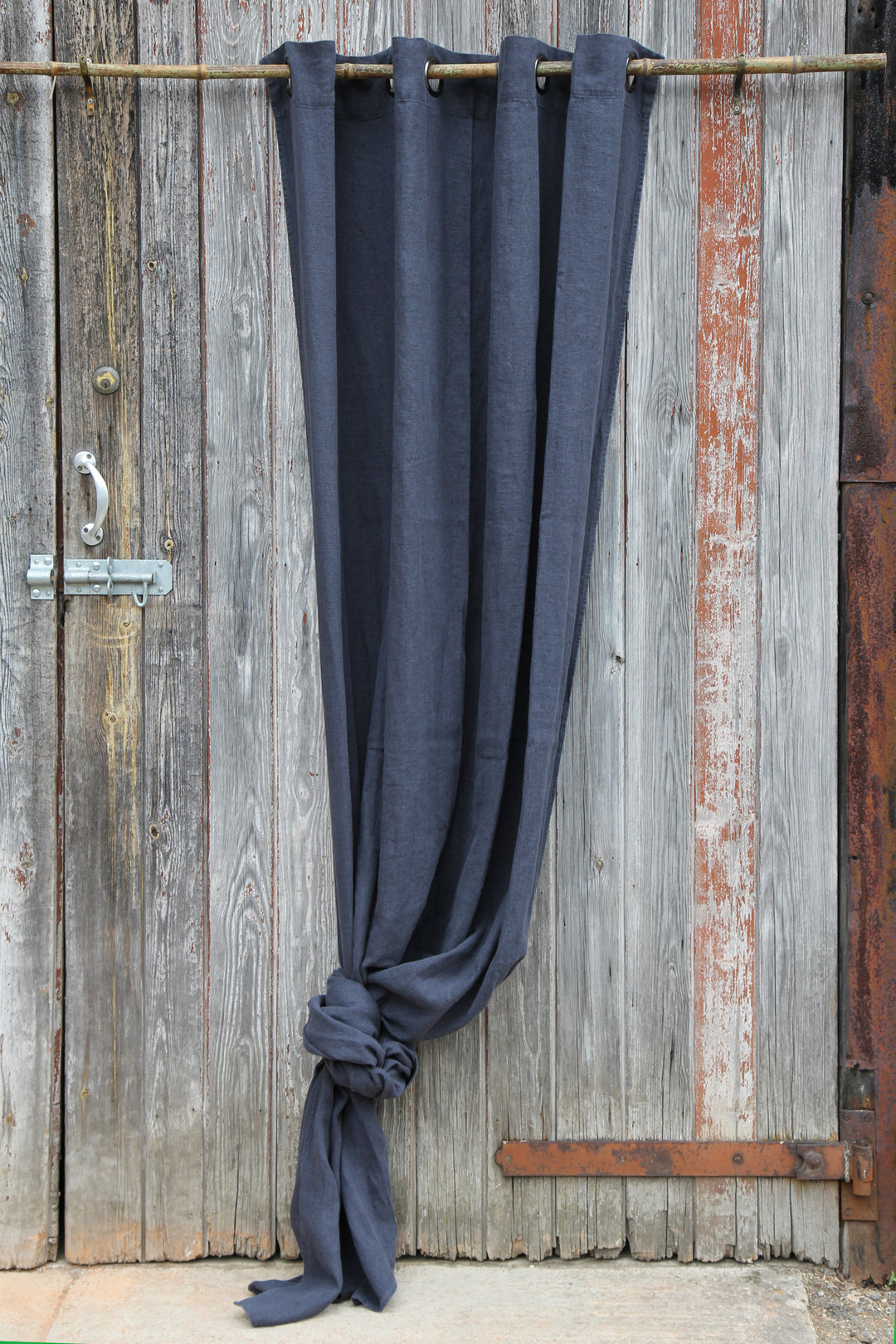 Porticcio Linen Curtain / Denim