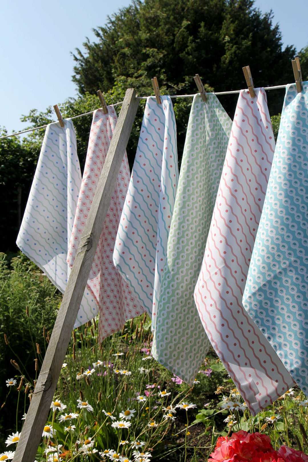 Organic T-Towel Deauville/ Pistachio