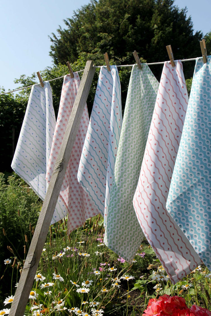 Organic T-Towel Deauville/ Pistachio