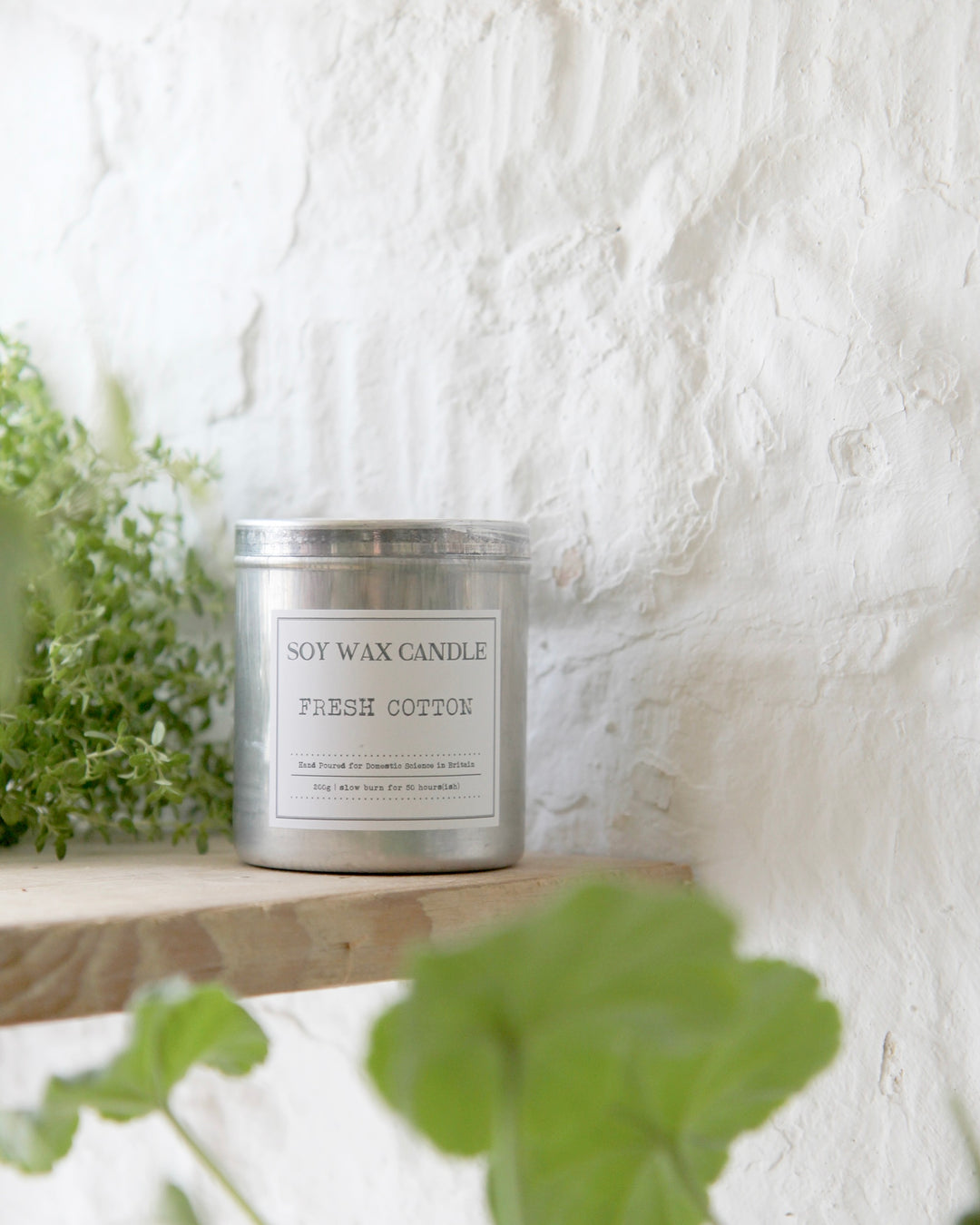 Tin Candle 200g - Fresh Cotton