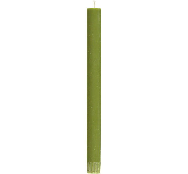 Eco Dinner Candle / Olive Green