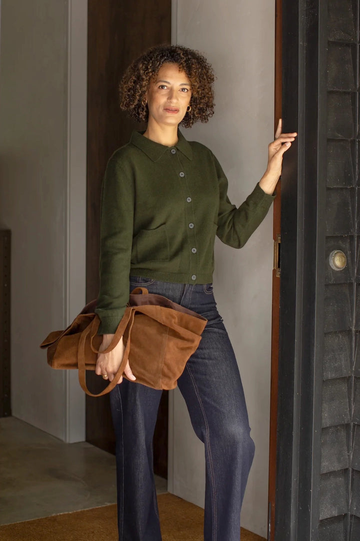Eden Cardigan | Dark Olive