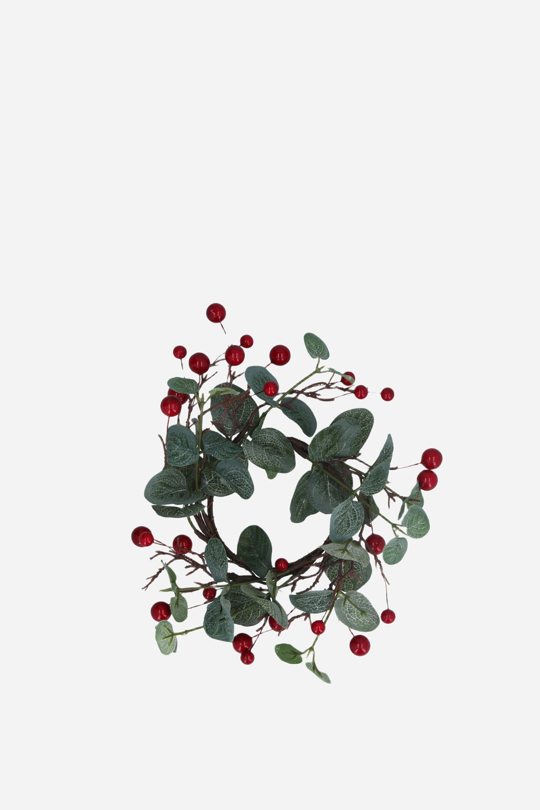 Eucalyptus/Red Berry Candle Ring / Large