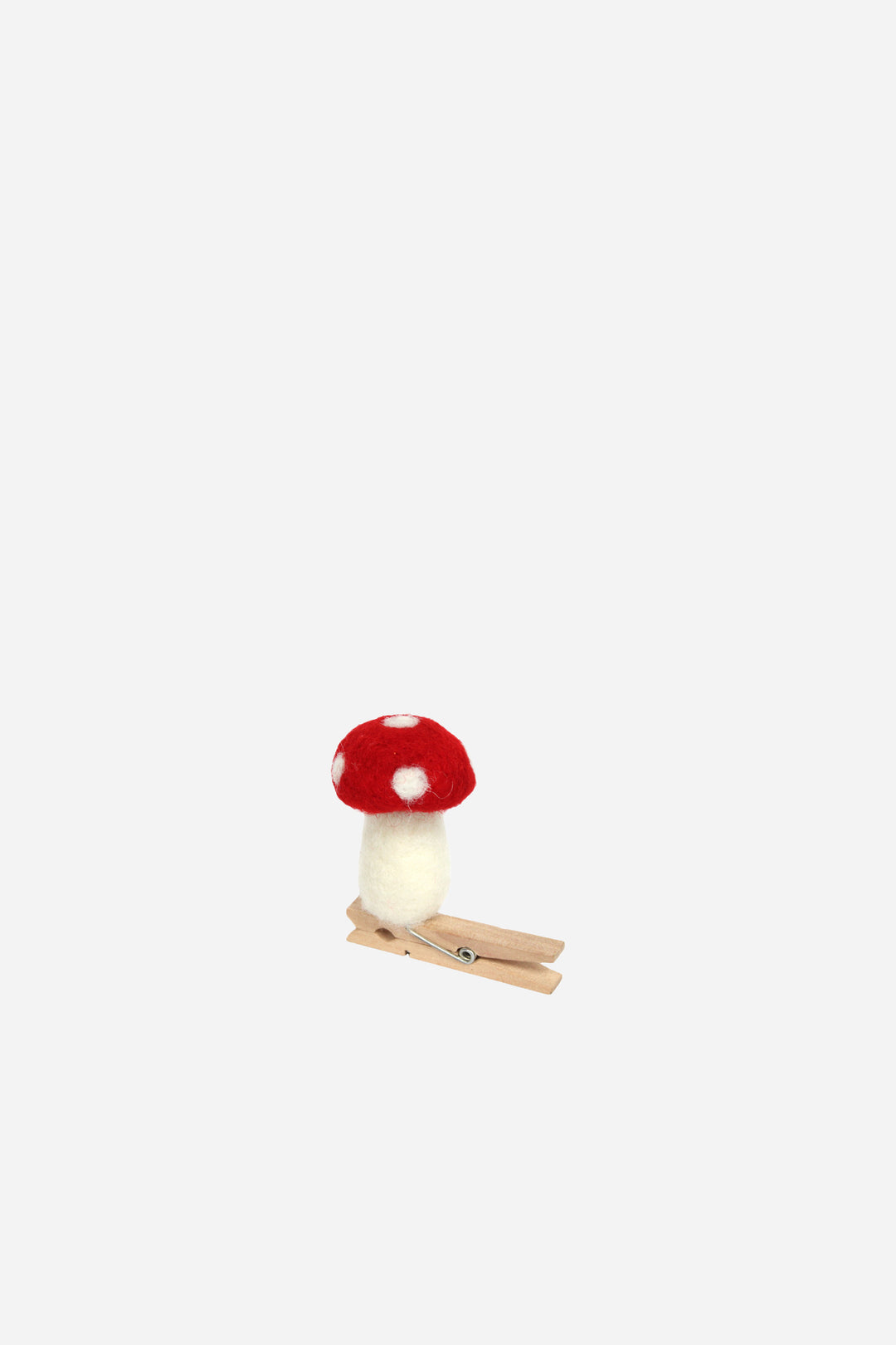 Felted Wool Mix Toadstool On Peg
