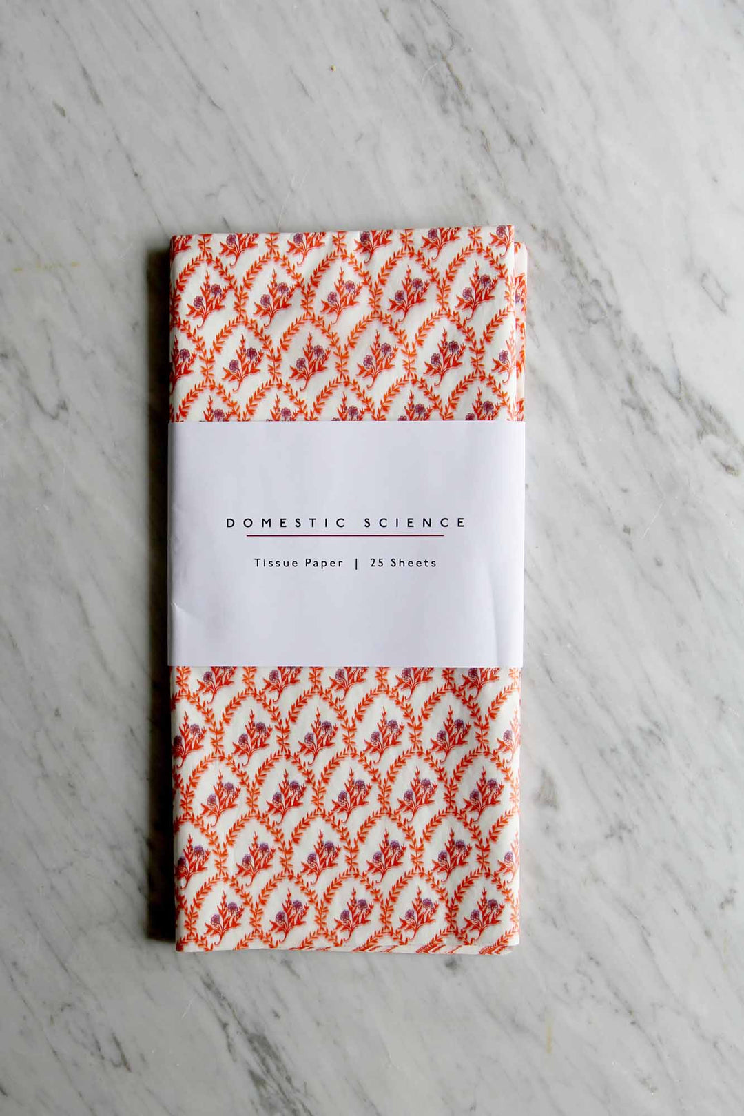 Floral Lavender & Orange / 25 Sheets