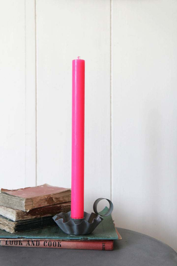 Colourful Dinner Candles - Domestic Science Home