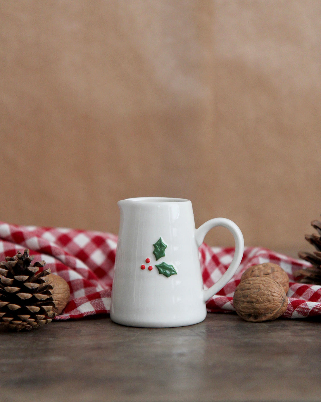 Ceramic Mini Jug 8cm / Holly
