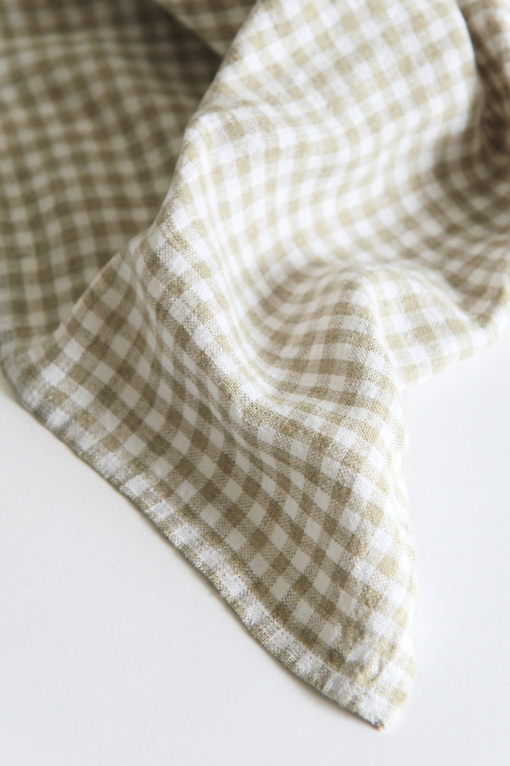Piana Gingham T-Towel / Lin
