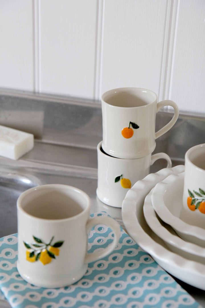 Orange Stoneware Mini Mug