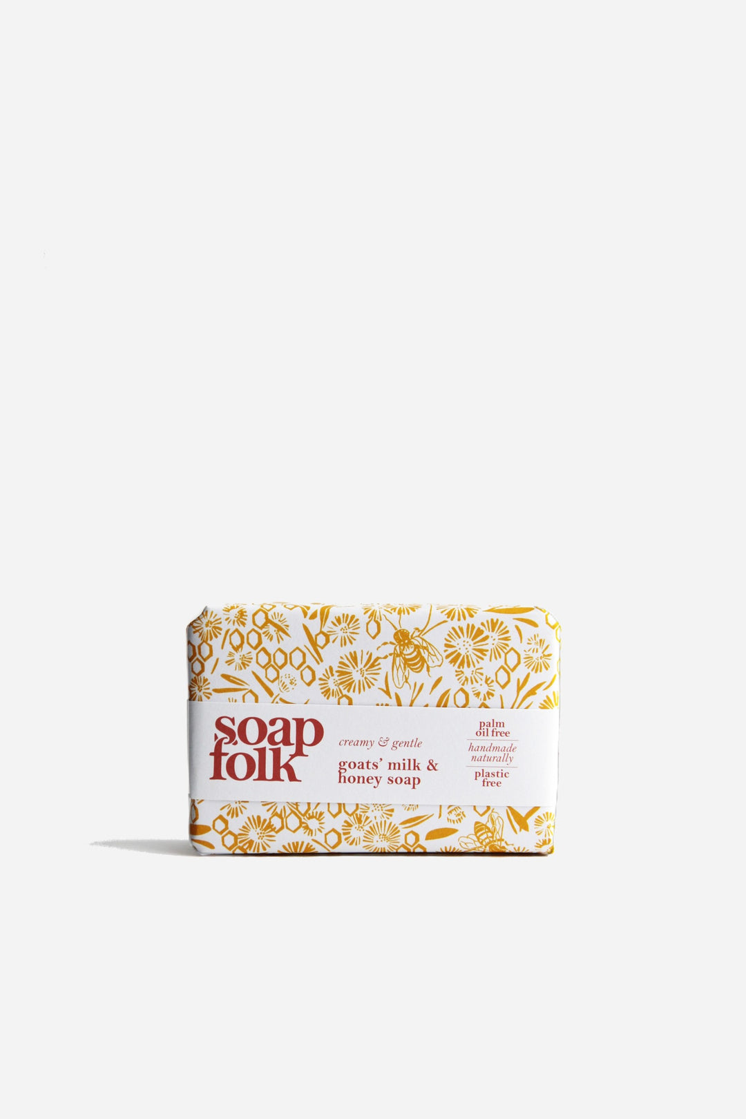 soap folk goats milk and honey bar of soap