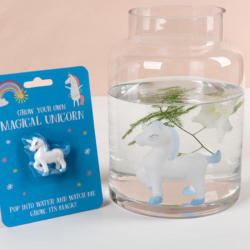 grown your own unicorn toy in jar of water
