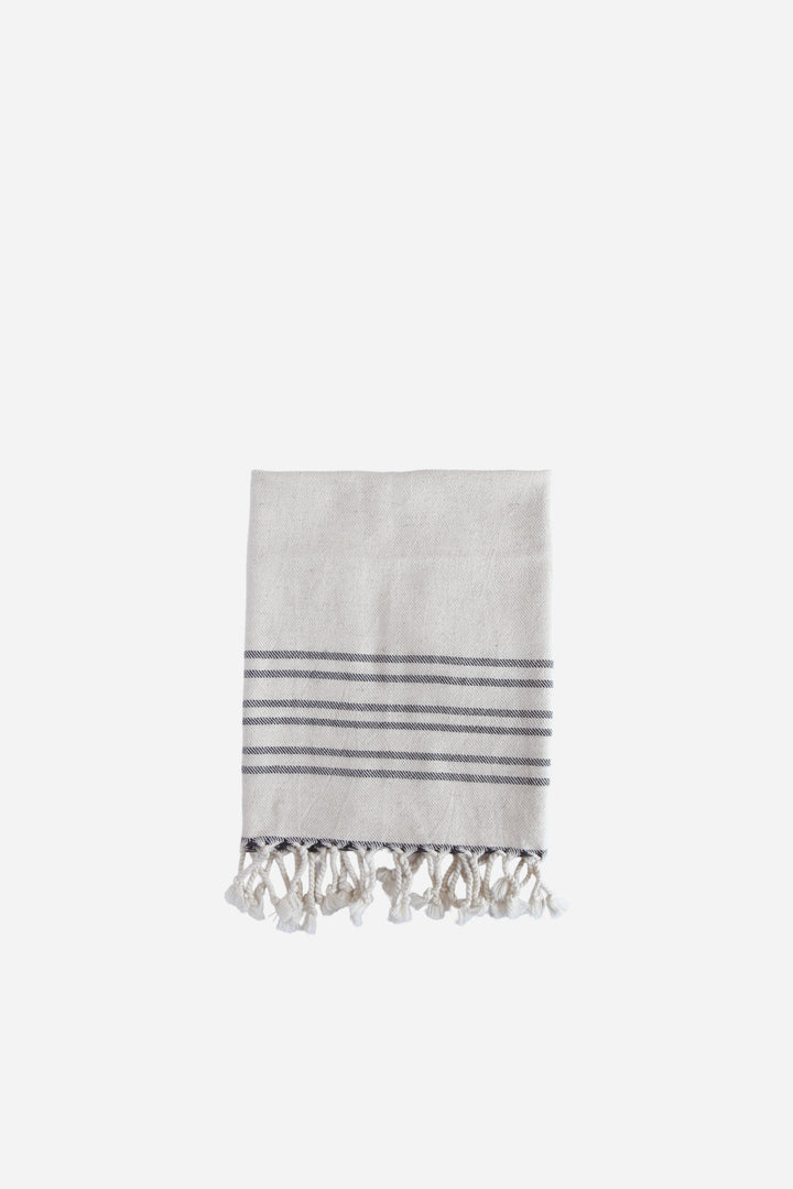 Hand Towel / Black Stripe