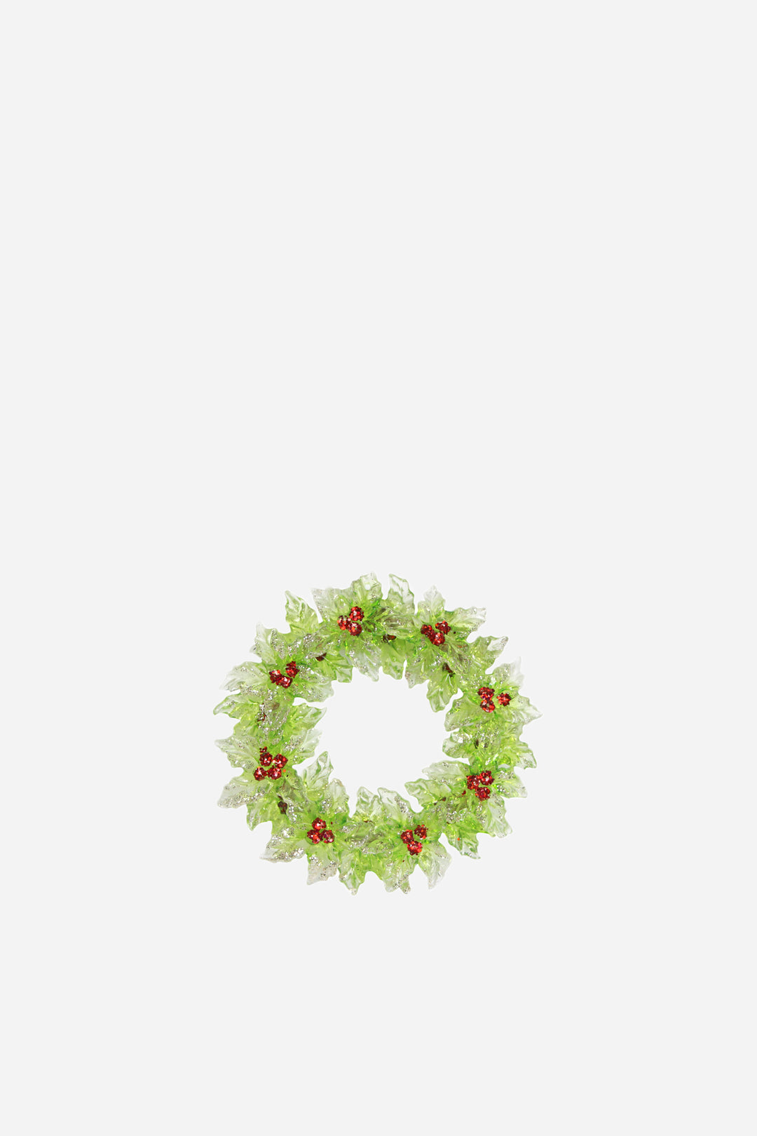 Acrylic Holly Wreath Dec