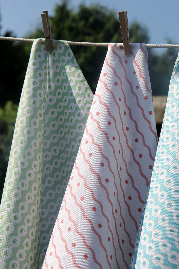 Organic T-Towel Honfleur / Rosy Posy