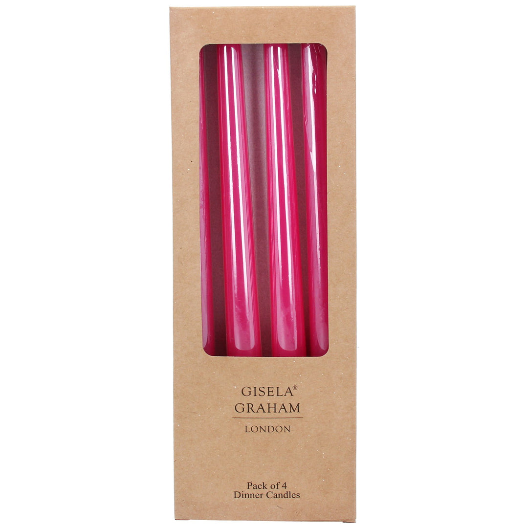 Taper Dinner Candles / Hot Pink