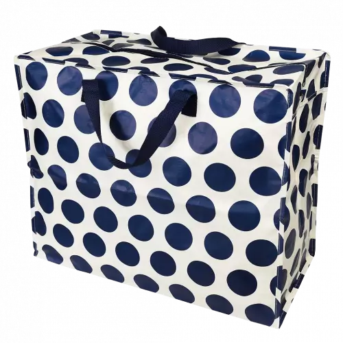 Jumbo Storage Bag - Navy Spot