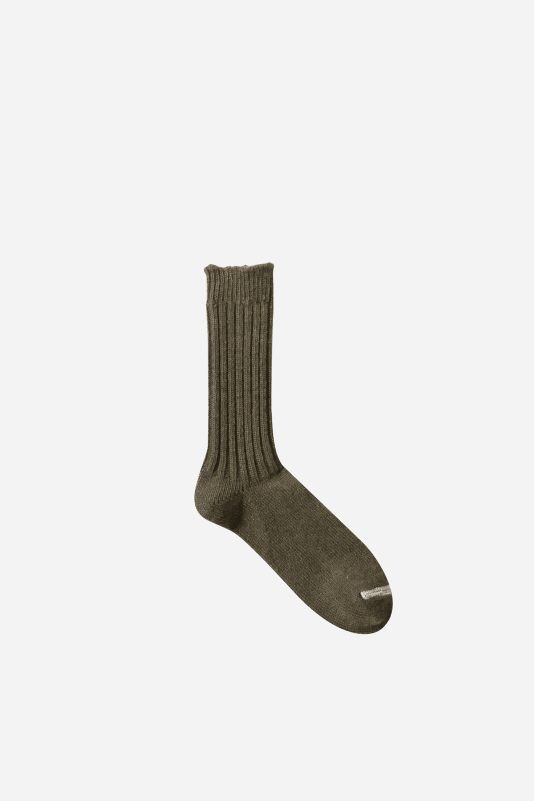 Wool Ribbed Socks / Khaki