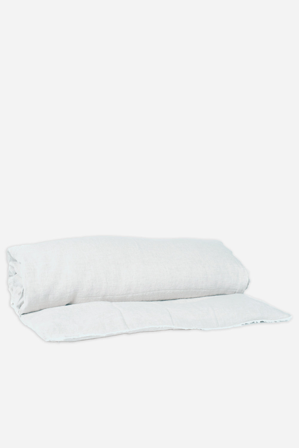 limy linen blend quilt white