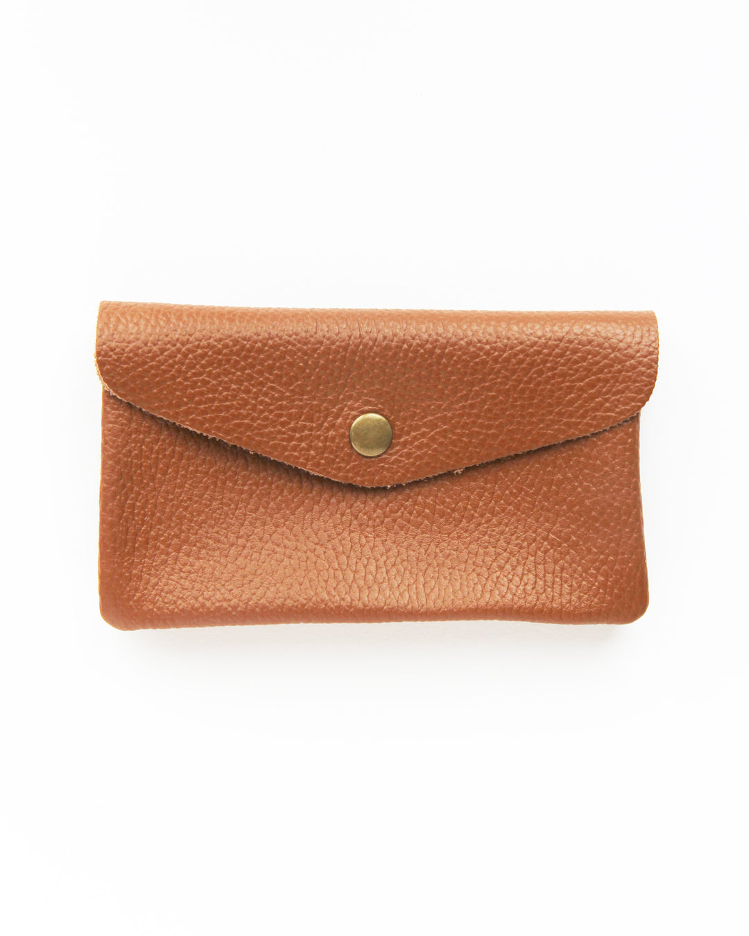 tan leather medium sized purse with internal zipped coin pocket