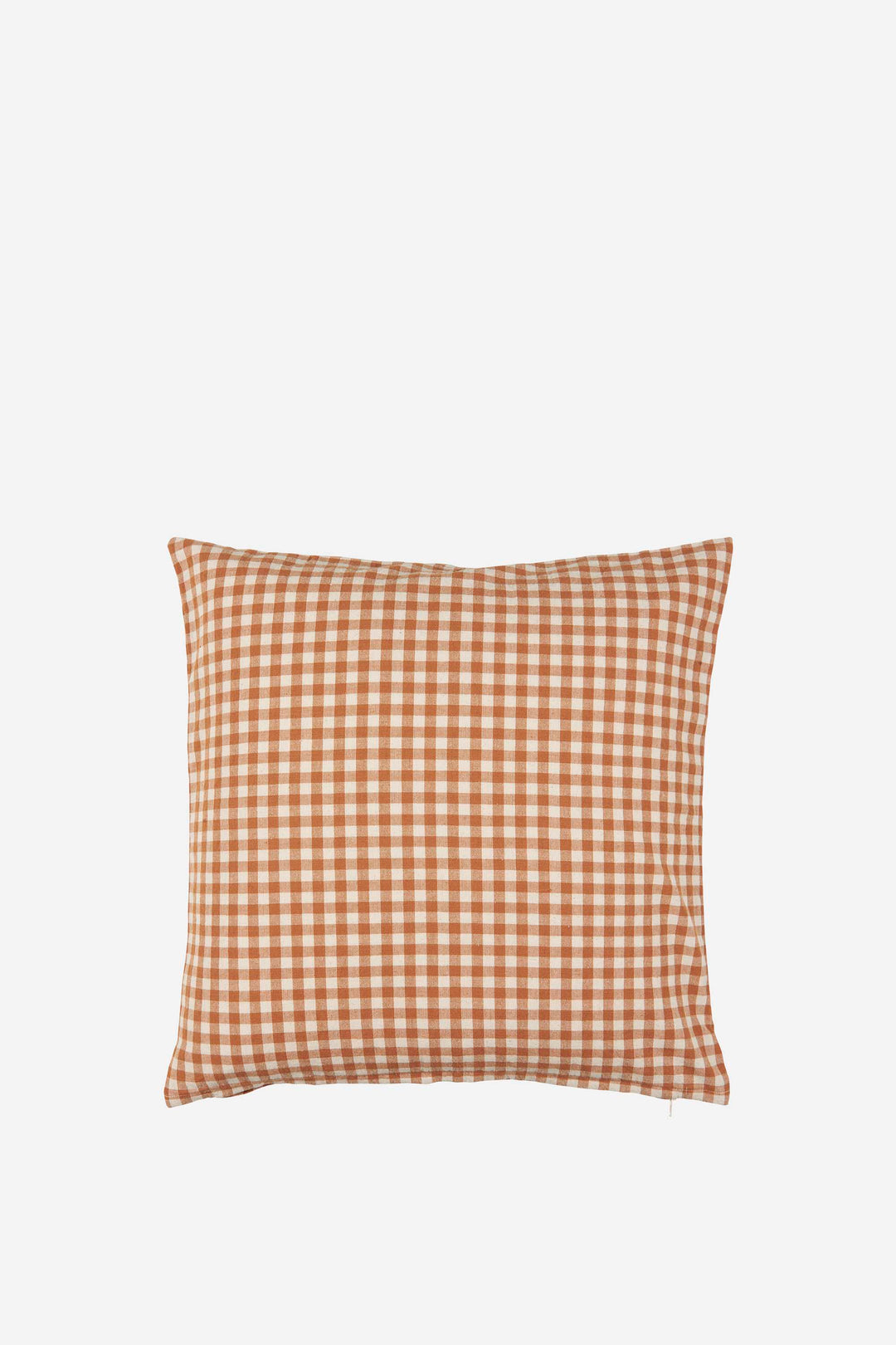 Luca Rustic Brown Gingham Cushion