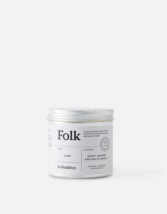 Folk Candle Tin Luna
