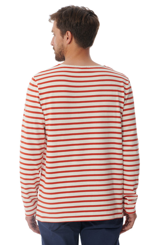 Mousqueton Mario Long Sleeve Breton / Ecru Tuile