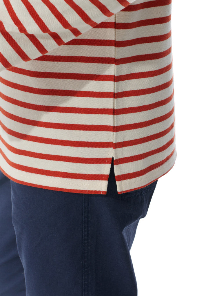 Mousqueton Mario Long Sleeve Breton / Ecru Tuile