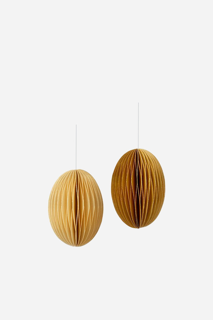 Easter Paper Egg Decorations Med / Straw