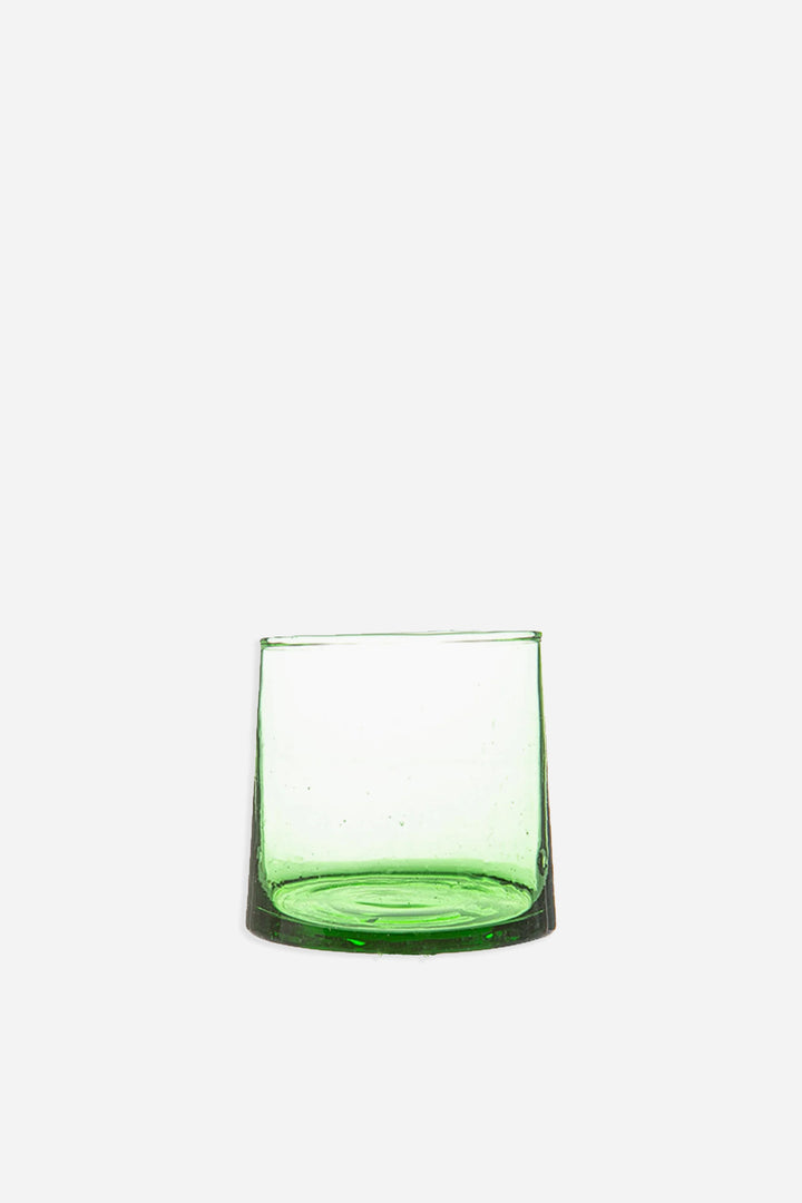 Moroccan Recycled Glass Tumbler / Green / 200ml