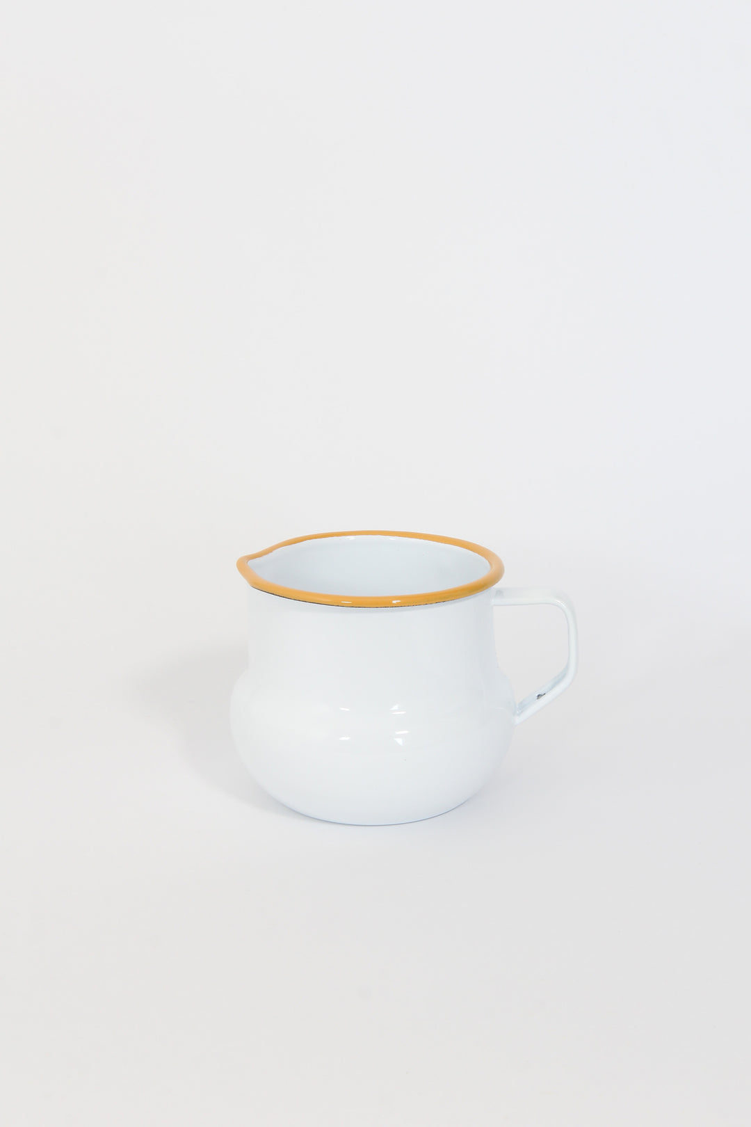 Enamelware Milk Jug / Mustard 10cm