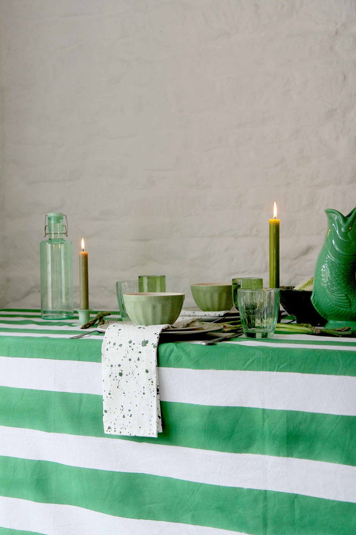 Napkins / Green Splatter Set of 4
