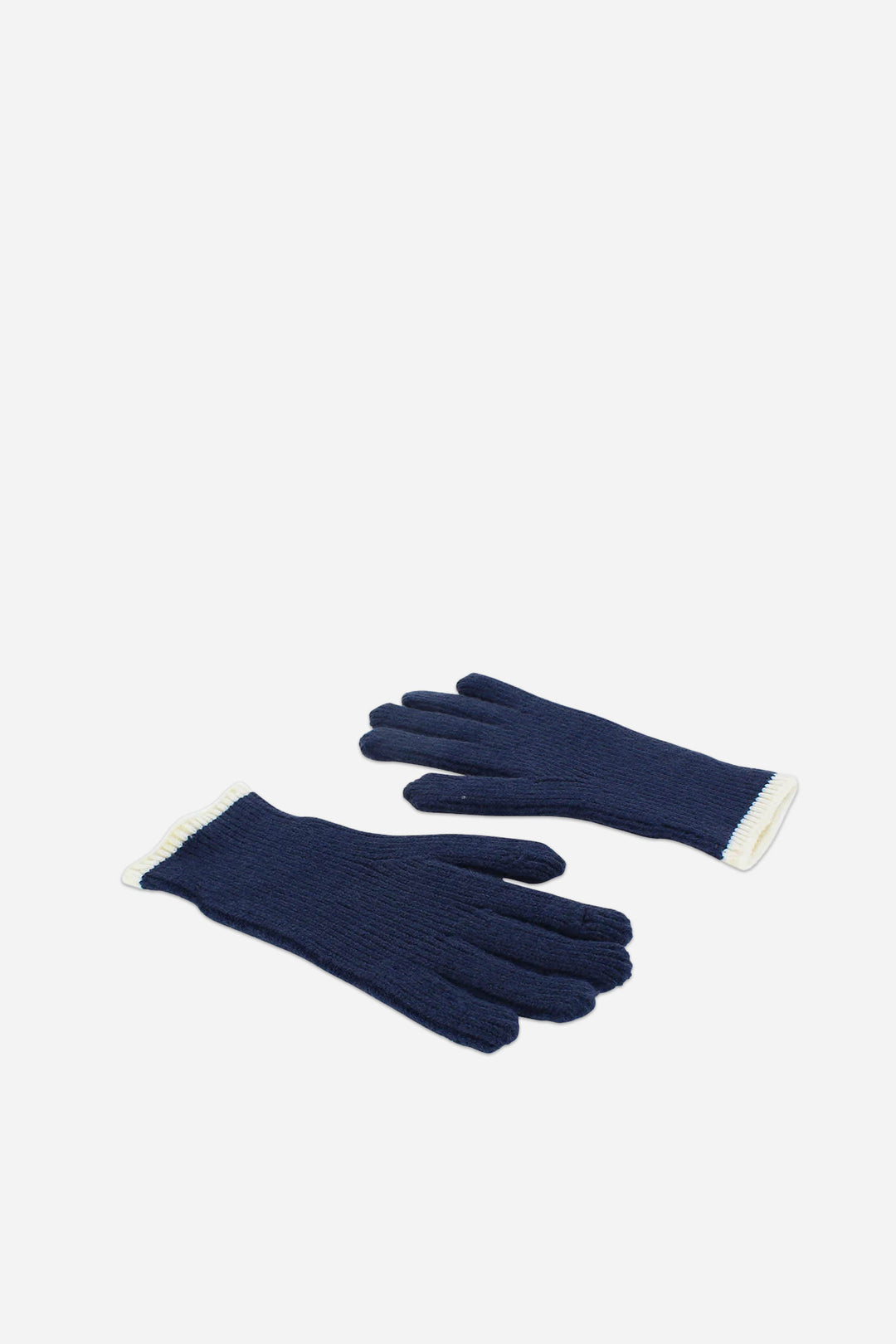 Men's Ribbed Gloves / Navy