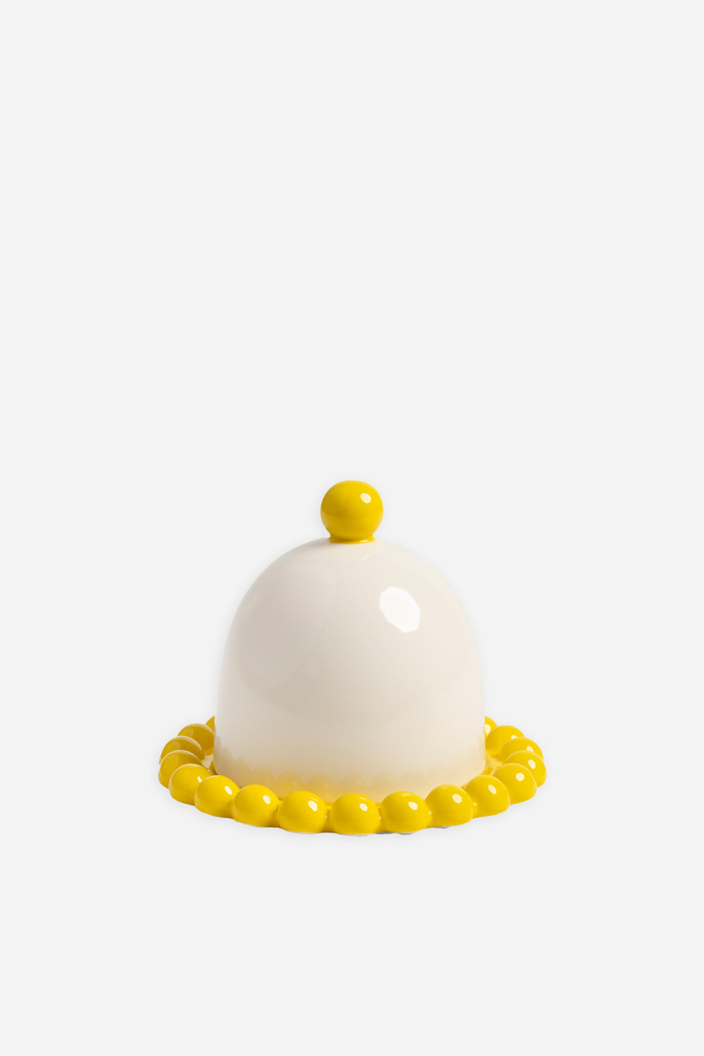 Butter Dish Perle / Yellow