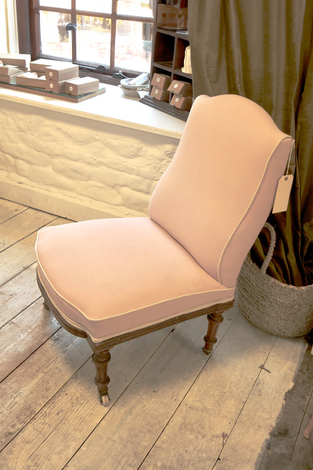 Pink Upholstered Nursing Chair