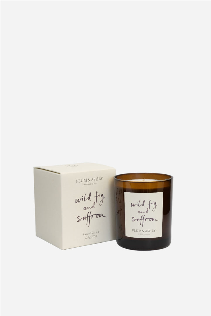 plum and ashby scented candle wild fig and saffron